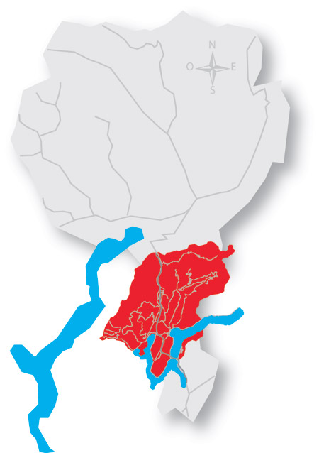 cartina luganese