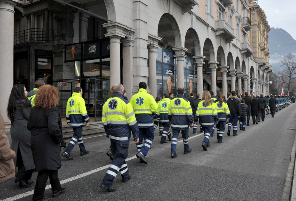 1. gennaio 2010 - Il corteo verso il Palazzo dei Congressi